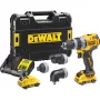 Pistolinė rankena gręžtuvas DeWalt DCD703L2T-QW — 12V, 3.0Ah x2, 1500 RPM, 10 mm greitai užveržiama griebtuvė, 25.5 N·m, 0.9 kg