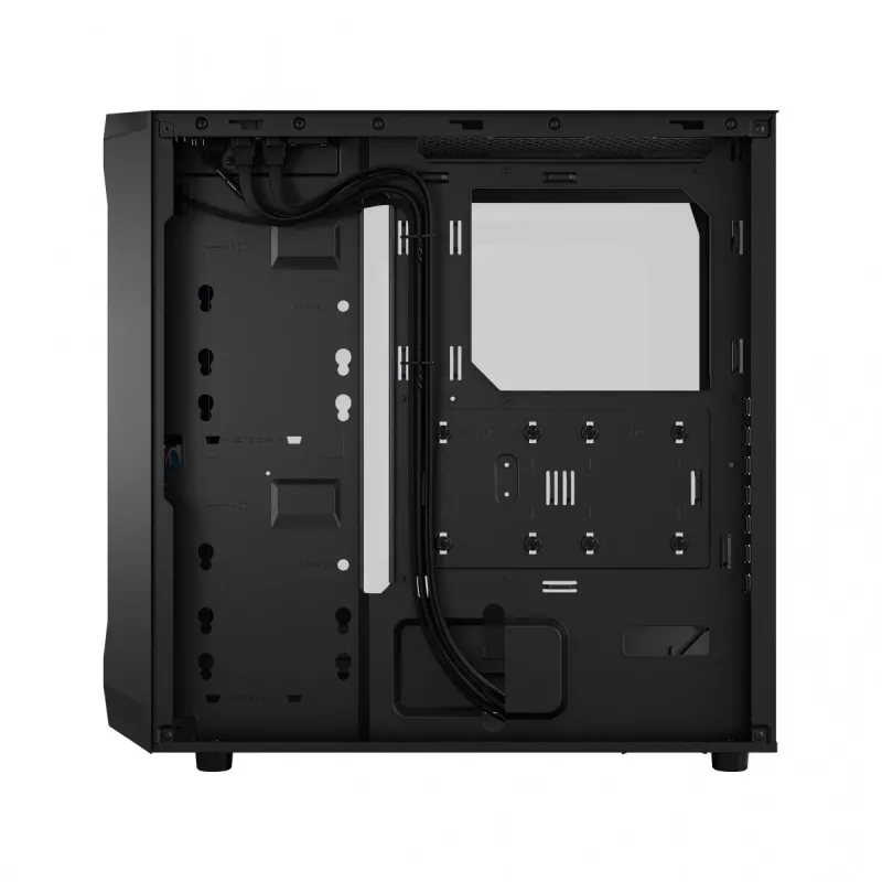 Fractal Design Focus 2 RGB Vidutinis Bokštas Kompiuterio Korpusas su Grūdintu Stiklu - Juodas