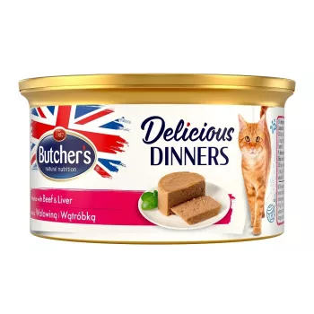 BUTCHER'S Classic Delicious Dinners Jautiena su kepenėlėmis