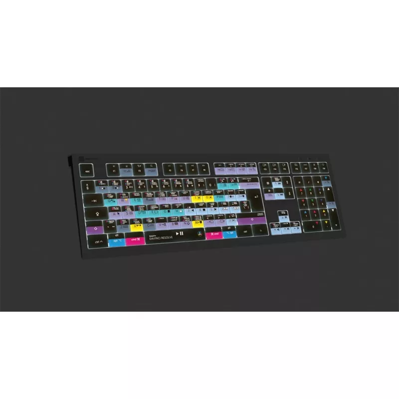 Logickeyboard ASTRA 2 klaviatūra USB QWERTY angliška juoda Pilno dydžio 104 klavišai