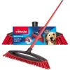 Šluota VILEDA Pet Pro ALWAYS CLEAN su ergonomiška raudona rankena, lengva konstrukcija