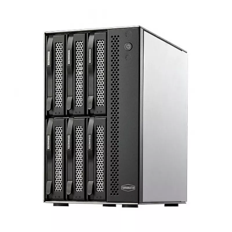 TerraMaster D6-320 išorinis diskų masyvas 6 vietoms USB 3.2 Gen2 10Gbps juodas
