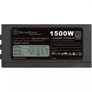 Maitinimo blokas SilverStone SST-ST1500-TI v1.1 80 PLUS Titanium, modulinis – 1500 W