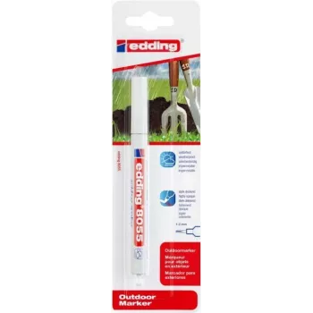 Permanentinis markeris Edding 8055 White Red smulkus antgalis baltas