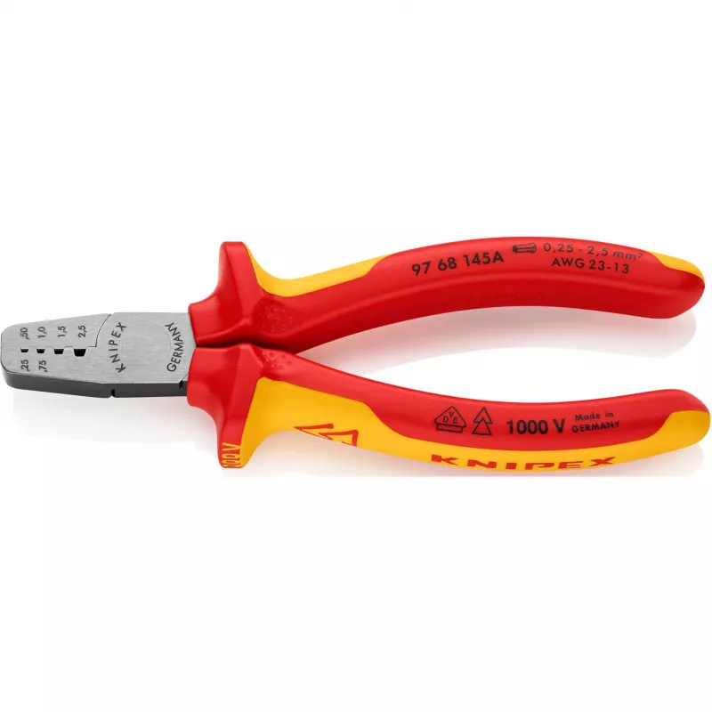 Kombinuotas kabelių užspaudimo įrankis Knipex 97 68 145 A