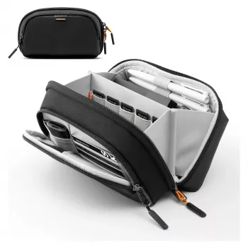 Organizatorius kabeliams Inateck AB03011 Juoda – kelioninis dėklas 23,5×14×9,5 cm