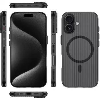Dėklas 4smarts 541639 iPhone 17 16 cm (6,3 colio) Juodas Peršviečiamas