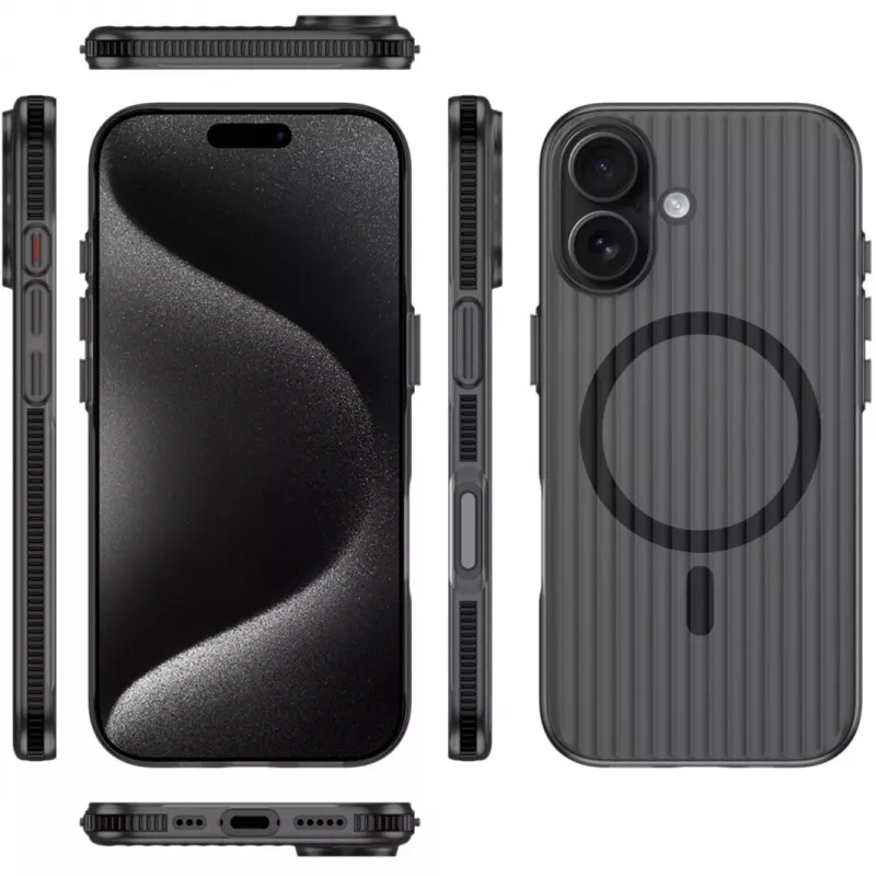 Dėklas 4smarts 541639 iPhone 17 16 cm (6,3 colio) Juodas Peršviečiamas