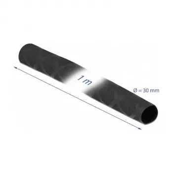 Termosusitraukianti žarna DeLOCK 19596 X rašto neslystanti 1 m x 30 mm juoda