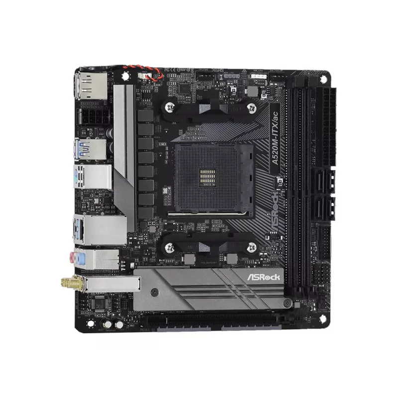 Pagrindinė plokštė ASRock A520M-ITX/ac lizdas AM4 Micro ATX