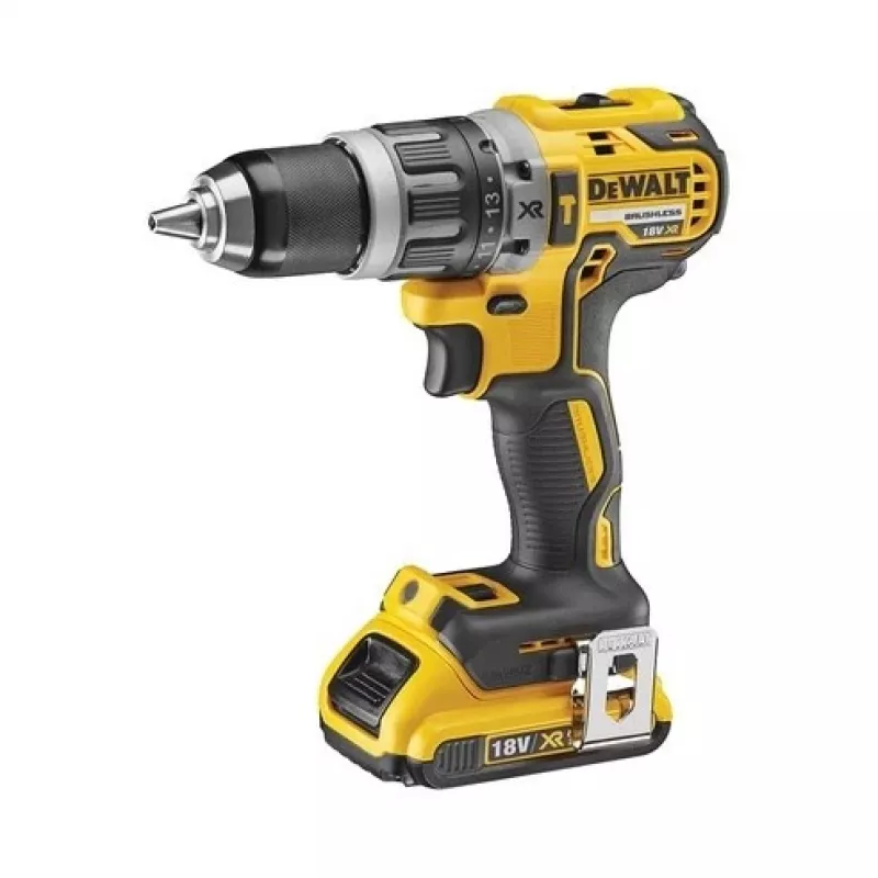 Gręžtuvas-suktuvas su smūgiu DeWalt DCD796D2-QW 18V Li-Ion, 2x2Ah, greito užspaudimo griebtuvas 13 mm, 1,6 kg