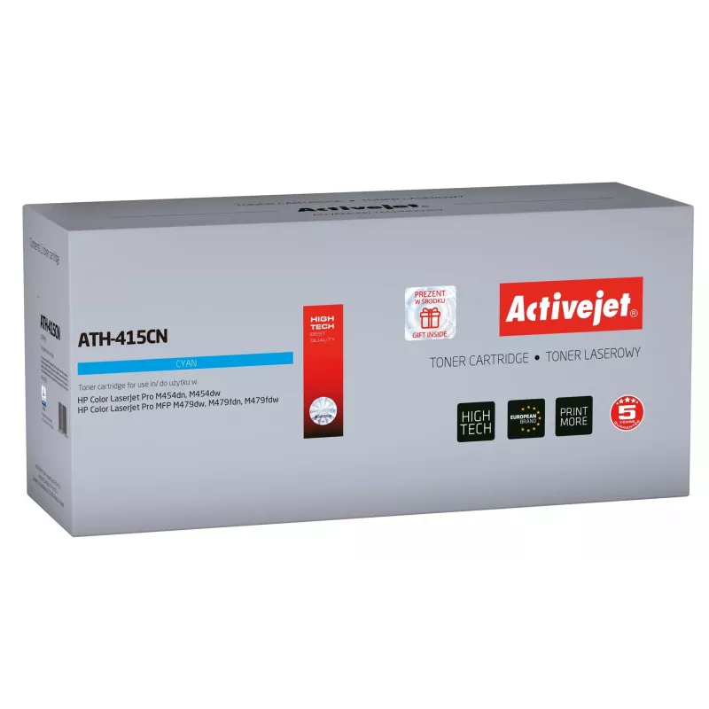 Activejet ATH-415CN kasetė (HP 415A W2031A pakaitalas; Supreme; 2100 puslapių; mėlyna) su lustu