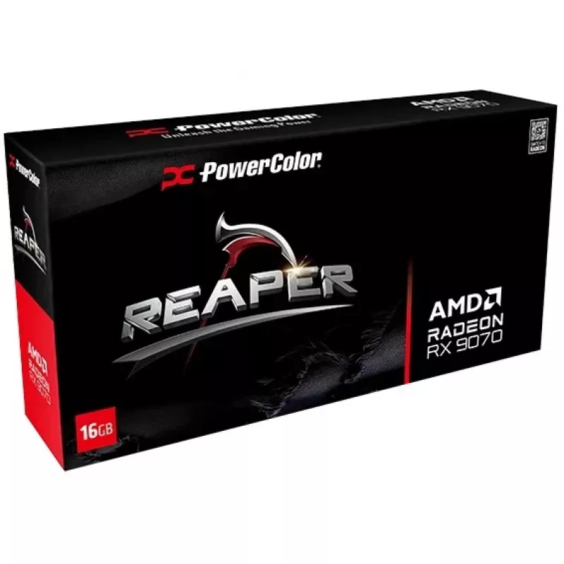 Vaizdo plokštė PowerColor Radeon RX 9070 16 GB GDDR6 PCIe 5.0, 2520 MHz boost, 3x DisplayPort 2.1a + HDMI 2.1b, 2x 8-pin