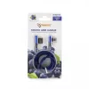 Sbox USB->Micro USB 90 laipsnių kabelis M/M 1,5m USB-MICRO-90BL mėlynos spalvos