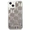 Karl Lagerfeld KLHCP14MLMNMS iPhone 14 Plus 6,7″ kietas dėklas sidabrinis / sidabrinis Liquid Glitter Monogram