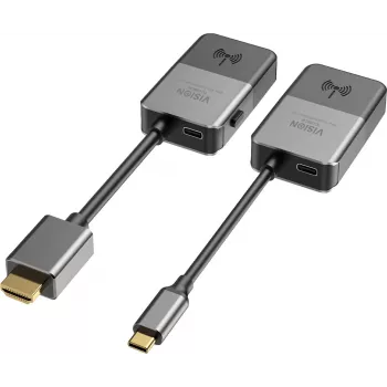 Belaidis garso/vaizdo siųstuvas VISION TC-USBCW HDMI per Wi‑Fi 5, USB‑C palaikymas