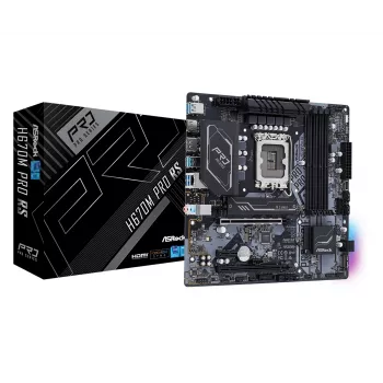 Motininė plokštė ASRock H670M Pro RS Intel H670 LGA 1700 micro ATX