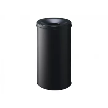 Durable šiukšlių dėžė – apvali – 60 L – plieninė – juoda