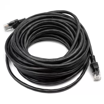 Cat5E UTP pataisos kabelis, 10 m, juodas