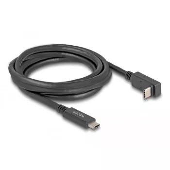 DeLOCK USB-C laidas USB Type-C kištukas – USB Type-C kištukas, 2 m, 5 Gbps, 4K, PD 60 W, kampuotas