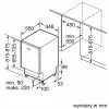 Įmontuojamas indaplovė Bosch SPV4EKX24E, 9 stalvių, 44 dB