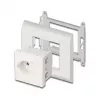 Įžemintas kištukinis lizdas DELOCK Easy 45 T13 Šveicarija 45×45 mm, 250 V / 10 A, baltas