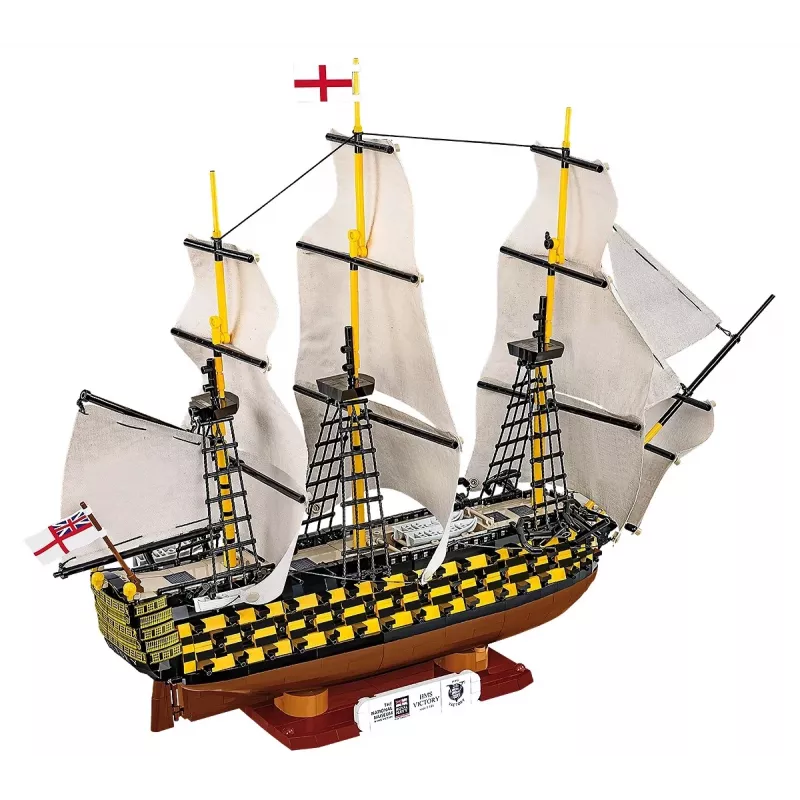 Konstruktorius Cobi HMS Victory — 2517 detalių, detalus istorinis burlaivio modelis