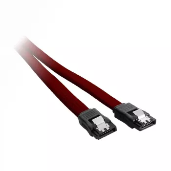 CableMod ModMesh SATA kabelis - Serial ATA 150/300/600 - SATA (M) į SATA (M) - 60 cm - Blood Red (CM-CAB-SATA-N60KBR-R)