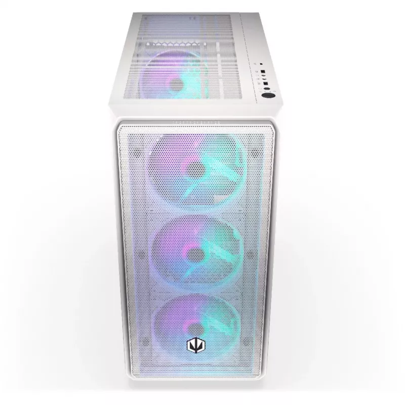 Endorfy Arx 700 ARGB PC korpusas, Midi-Tower, ATX, grūdintas stiklas - su 4x 140 mm ARGB ventiliatoriais, baltas (EY2A017)