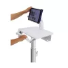 Ergotron Tablet Cart SV10 – Planšetinis vežimėlis planšetei / klaviatūrai, metalinis, baltas, aliuminis, iki 30,5 cm (12 colių) ekranui