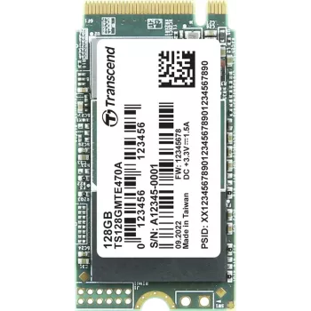 Transcend MTE470A 128 GB vidinis M.2 PCIe NVMe SSD 2242 3.0 x4 (TS128GMTE470A)