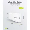 USB-C PD GaN greitasis įkroviklis plonas (30 W) (Baltas)