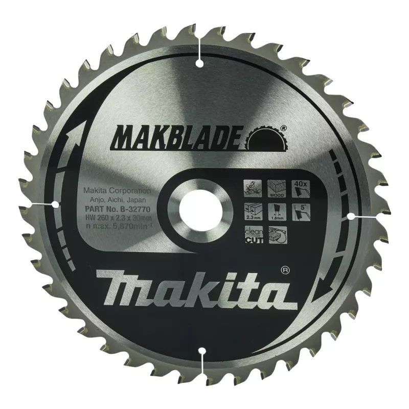 Makita MakBlade diskinis pjūklo diskas 26 cm 1 vnt.