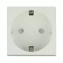 Kištukinis lizdas DELOCK CEE 7/3 (E tipas) baltas, 250 V, 16 A, 4000 W