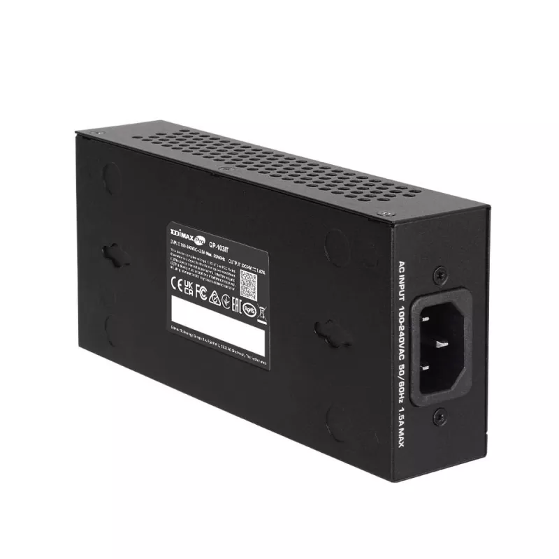 PoE adapteris Edimax GP-103IT 10 Gigabit Ethernet 90W