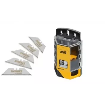 Trapeziniai peiliukai DeWalt DWHT8-11131 – 50 vnt, volframo karbido antgaliai