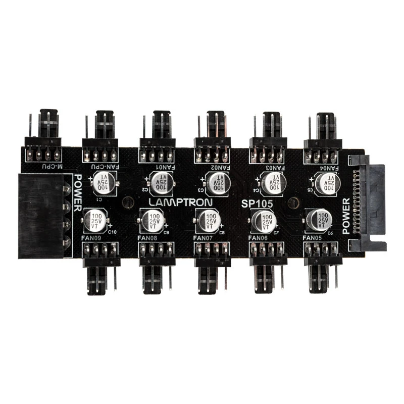 Lamptron SP105 10x PWM ventiliatorių šakotuvas