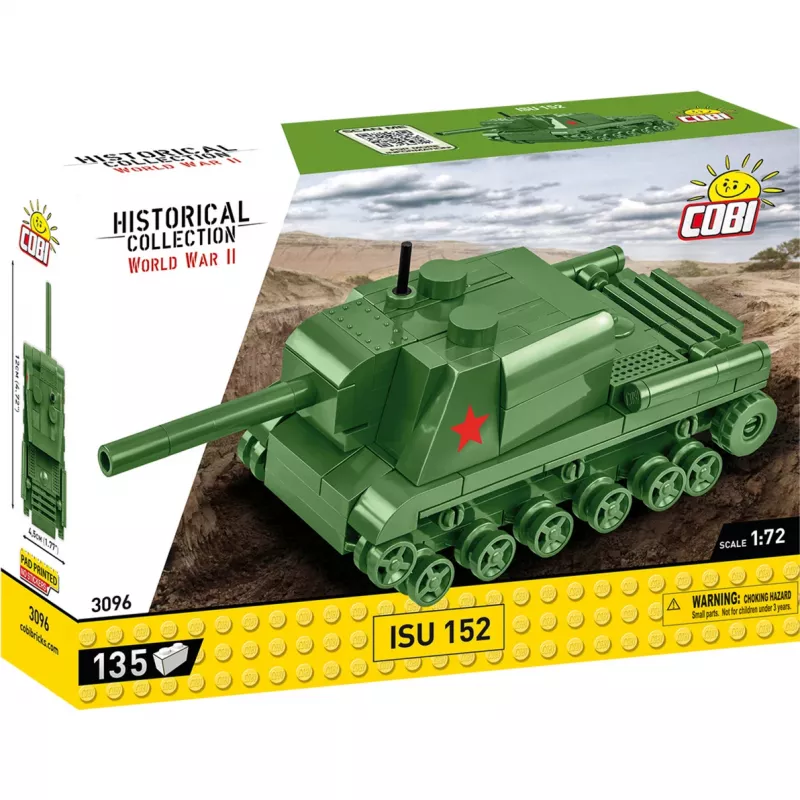 Konstruktorius Cobi ISU 152 – Antrojo pasaulinio karo tema, 135 detalės, žalia