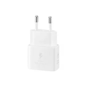 Sieninis USB-C įkroviklis Samsung EP-T2510 25 W baltas, universalus greitasis įkroviklis su PPS
