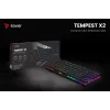 Mechaninė klaviatūra RGB Tempest X2 Outemu Red Savio Savgk-tempest X2 Red