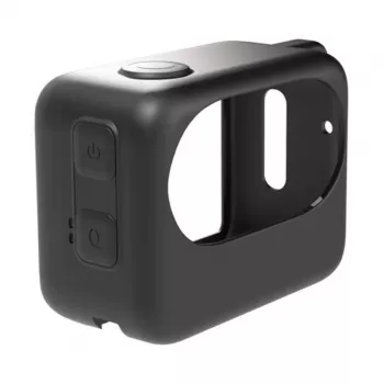 Silicininis dėklas su įkrovimo funkcija Insta360 GO 3 Puluz (juodas) – apsauginis dėklas
