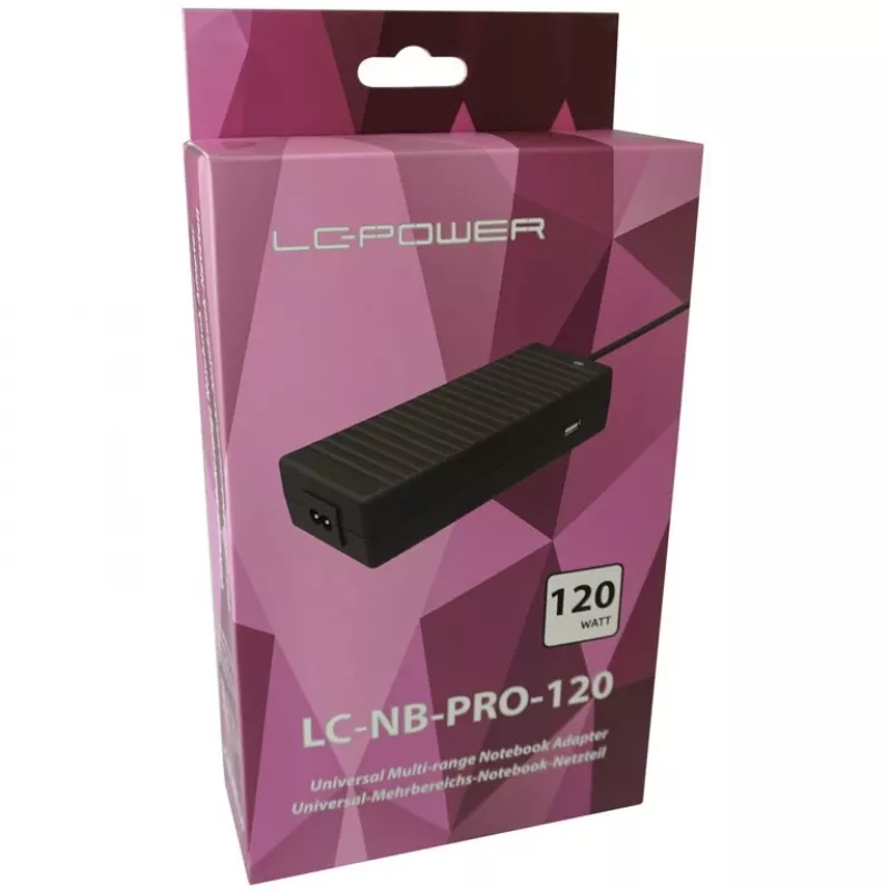 Universalus nešiojamojo kompiuterio maitinimo adapteris LC-Power LC-NB-PRO-120