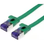 VALUE Patch Cable Cat.6A (Class EA) FTP, itin plokščias, žalias, 3 m (21.99.2143)