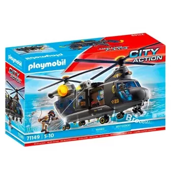 Žaidimų rinkinys Playmobil City Action 71149 su policijos figūrėlėmis ir transporto priemonėmis