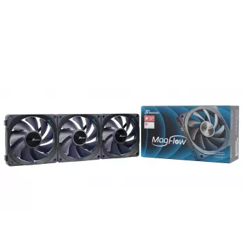 Ventiliatorius Seasonic MagFlow 1-Fan Kit 12 cm juodas 1 vnt.