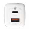 Kroviklis Baseus CCGAN2L-B02 20V 1xUSB 1xType-C balta