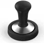 Xavax Tamping-Set, Tamper 58 mm, Edelstahl, mit Tampermatte, rutschfest, Schwarz (00111285)