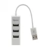 Sbox H-204W USB 4 prievadų HUB kokoso baltumo