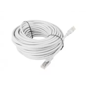LANBERG RJ-45 Cat5e PCU5-10CC-3000-S tinklo kabelis, 30 m, U/UTP, CCA laidininkas, PVC apvalkalas, 26 AWG, baltas