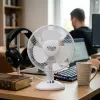 Adler AD 7302 stalinis ventiliatorius baltas 23 cm 2 greičiai su svyravimu 60 W